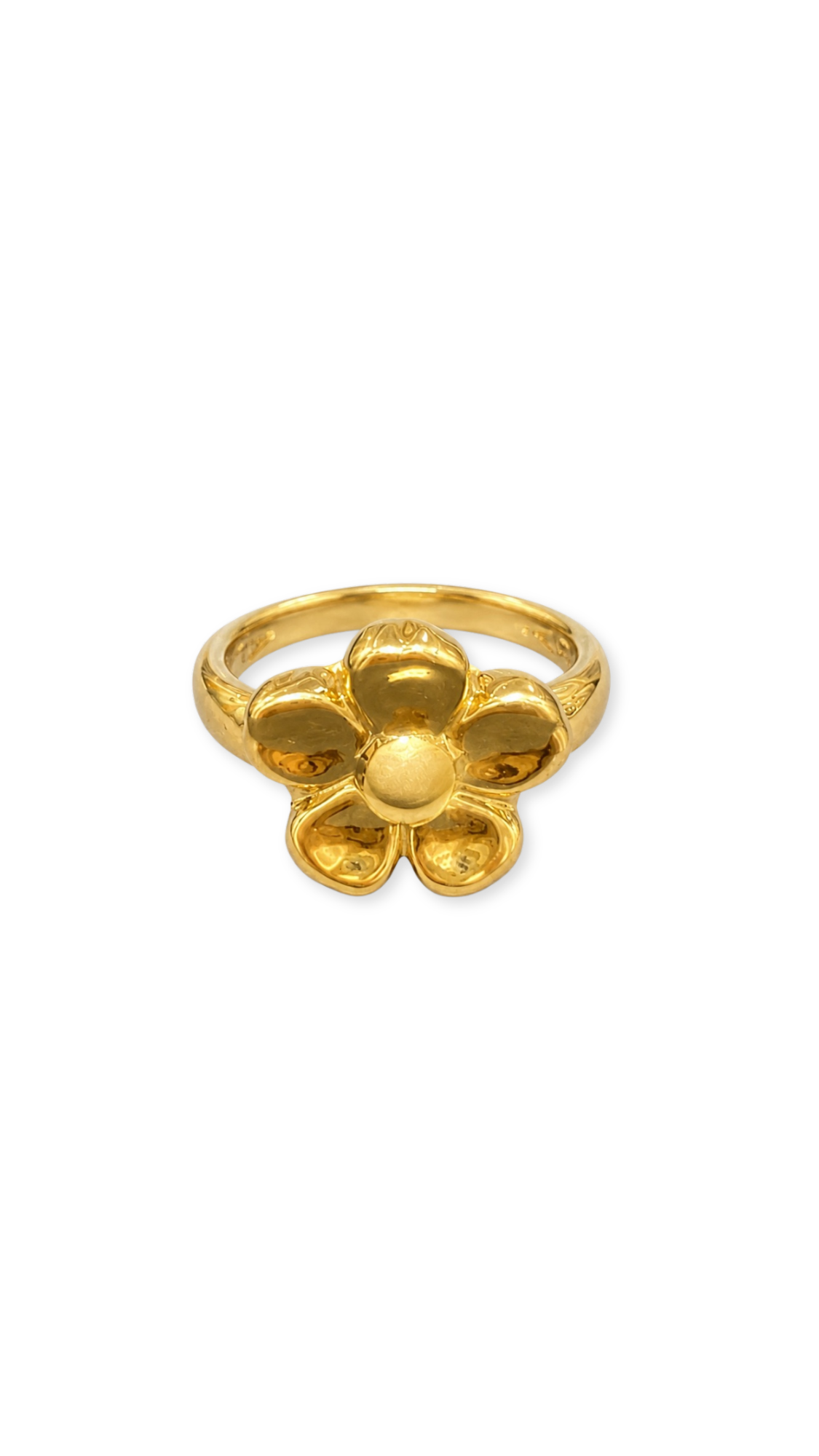Hibiscus Flower Electroform Ring - Size 6.25