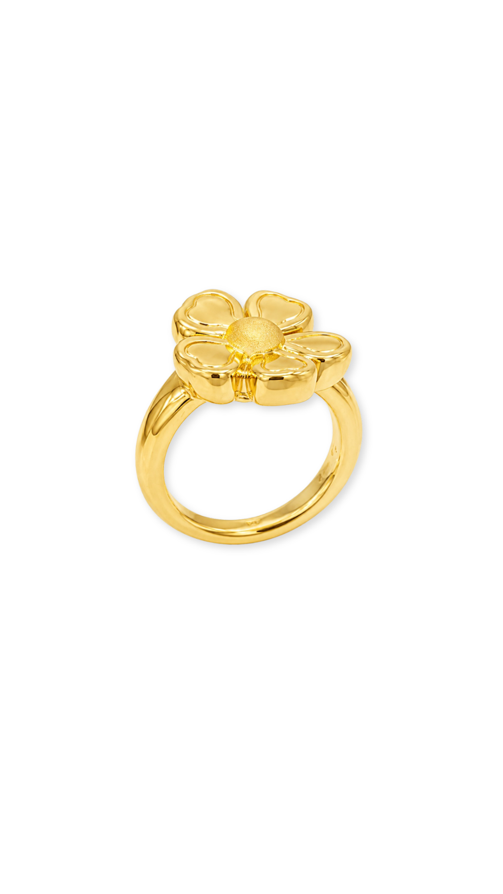Hibiscus Flower Electroform Ring - Size 6.25