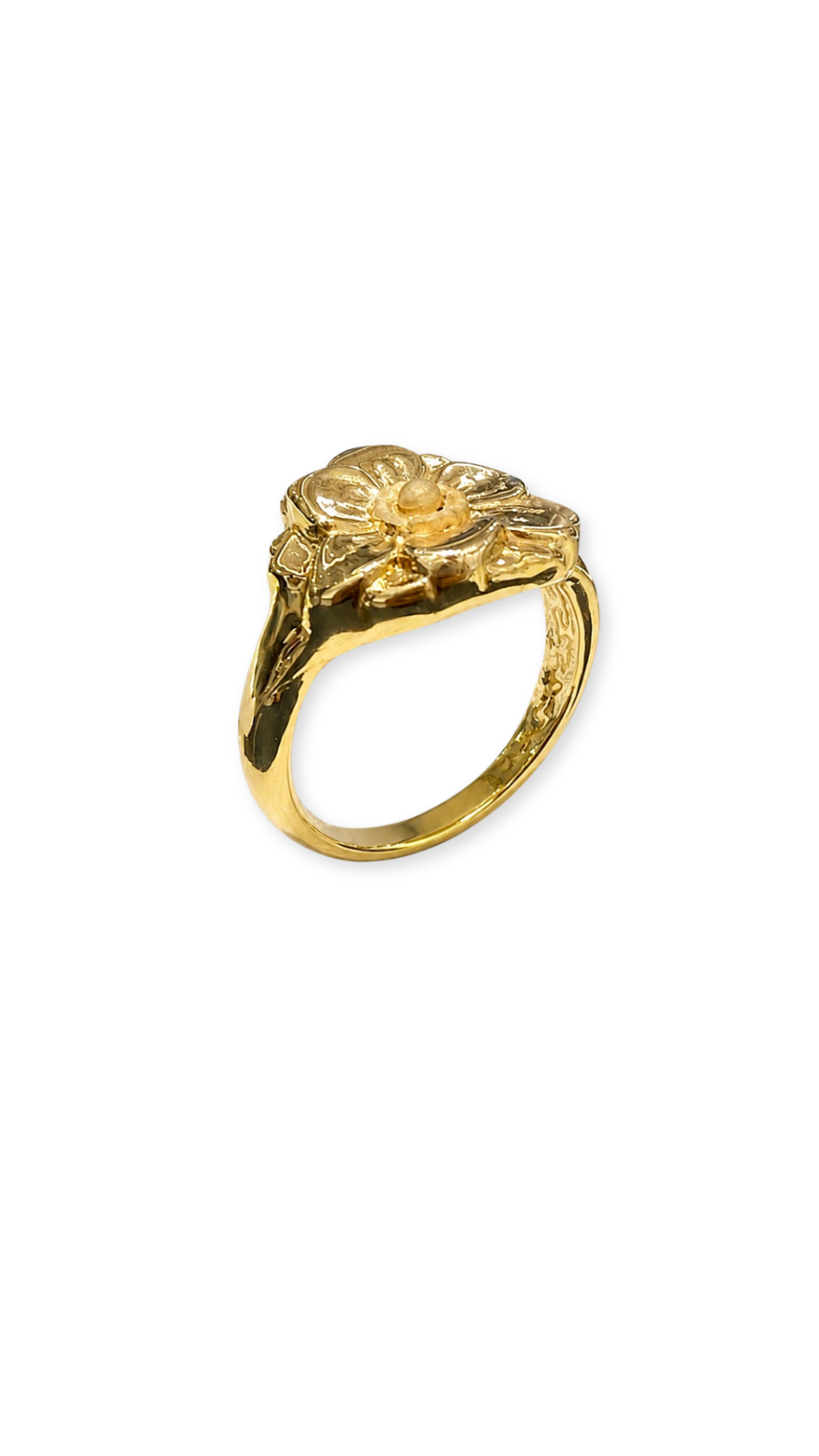 Hibiscus Flower Electroform Ring - Size 6.5