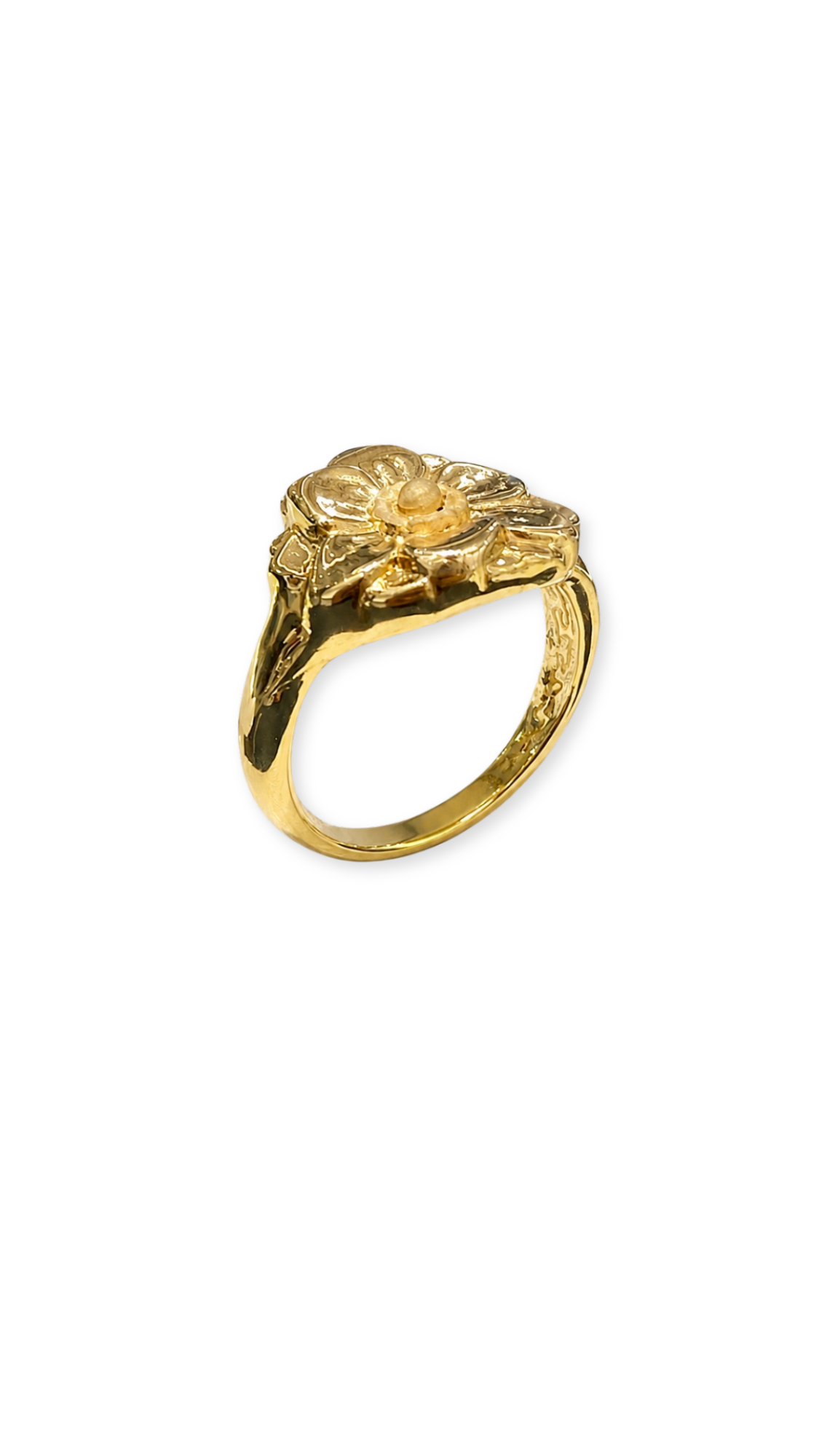 Hibiscus Flower Electroform Ring - Size 6.5