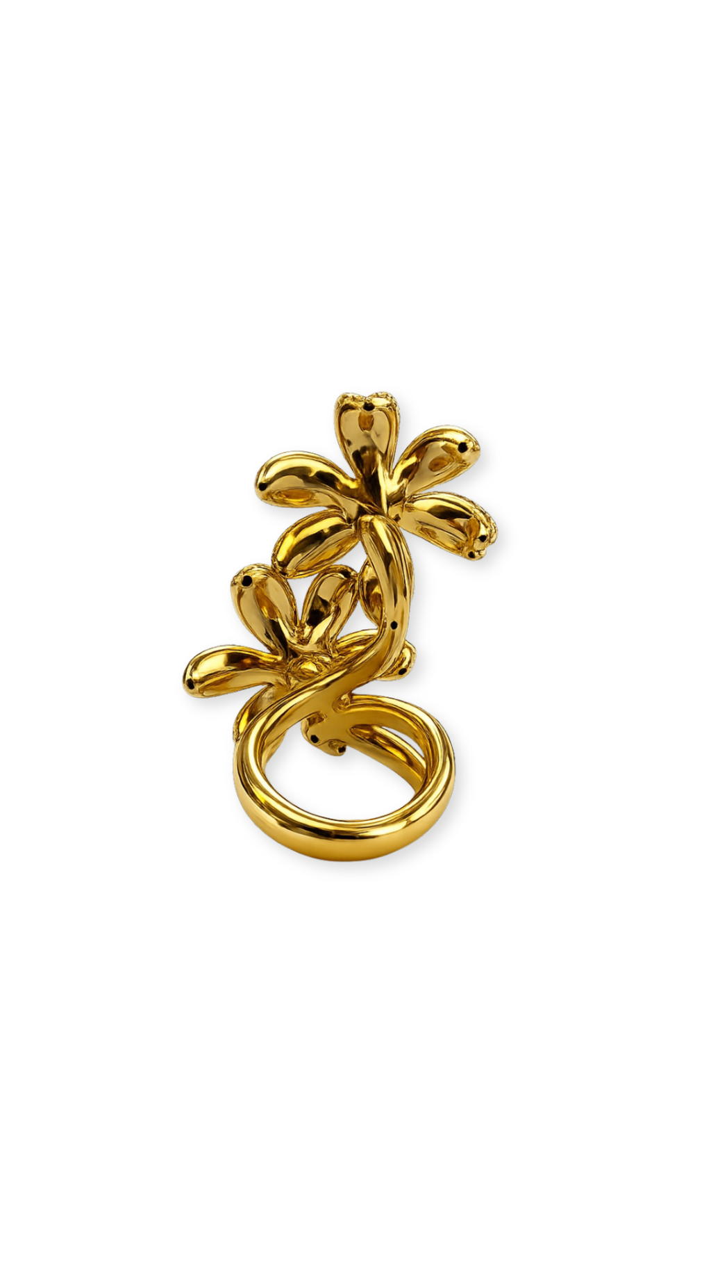 Flower Ring Two Tone - Size 8