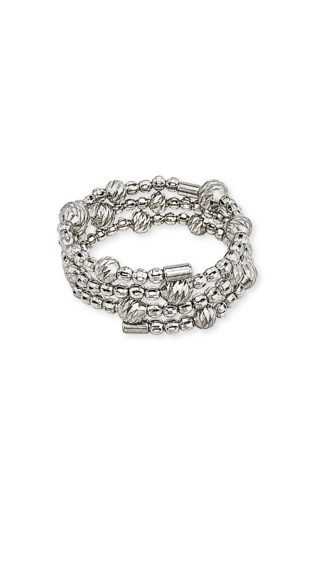 Bubble White Gold Diacut - Size 7