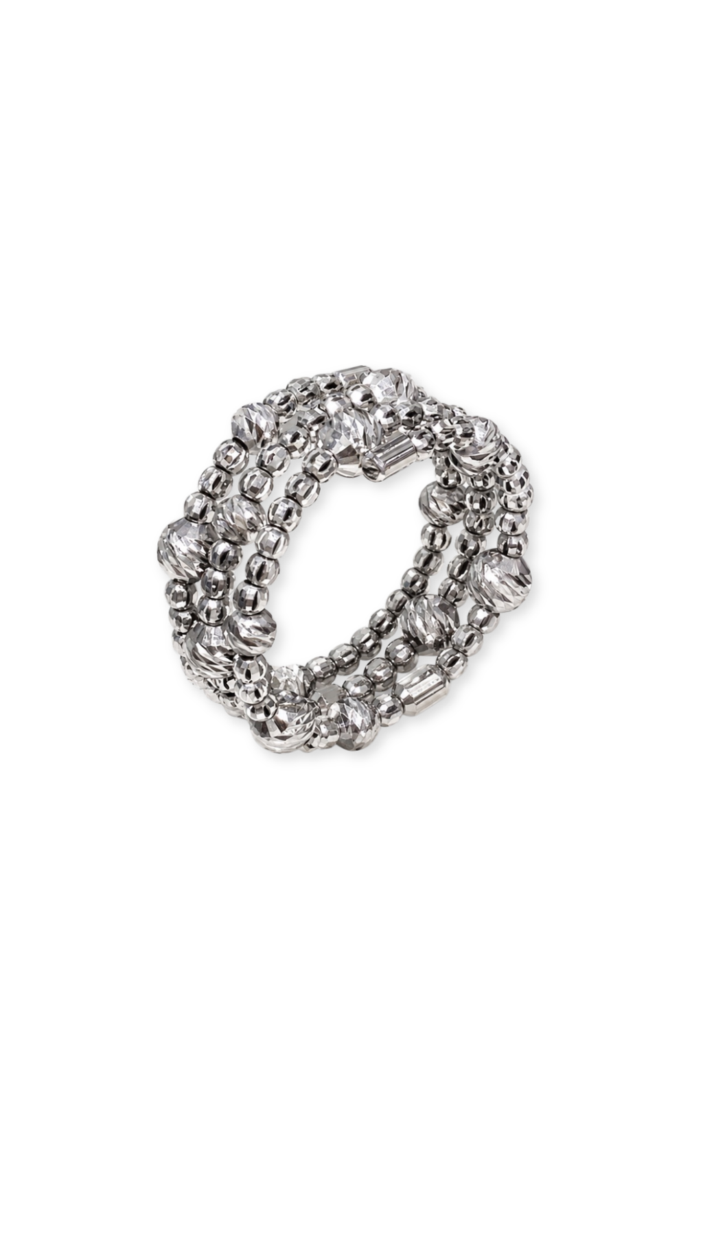 Bubble White Gold Diacut - Size 7