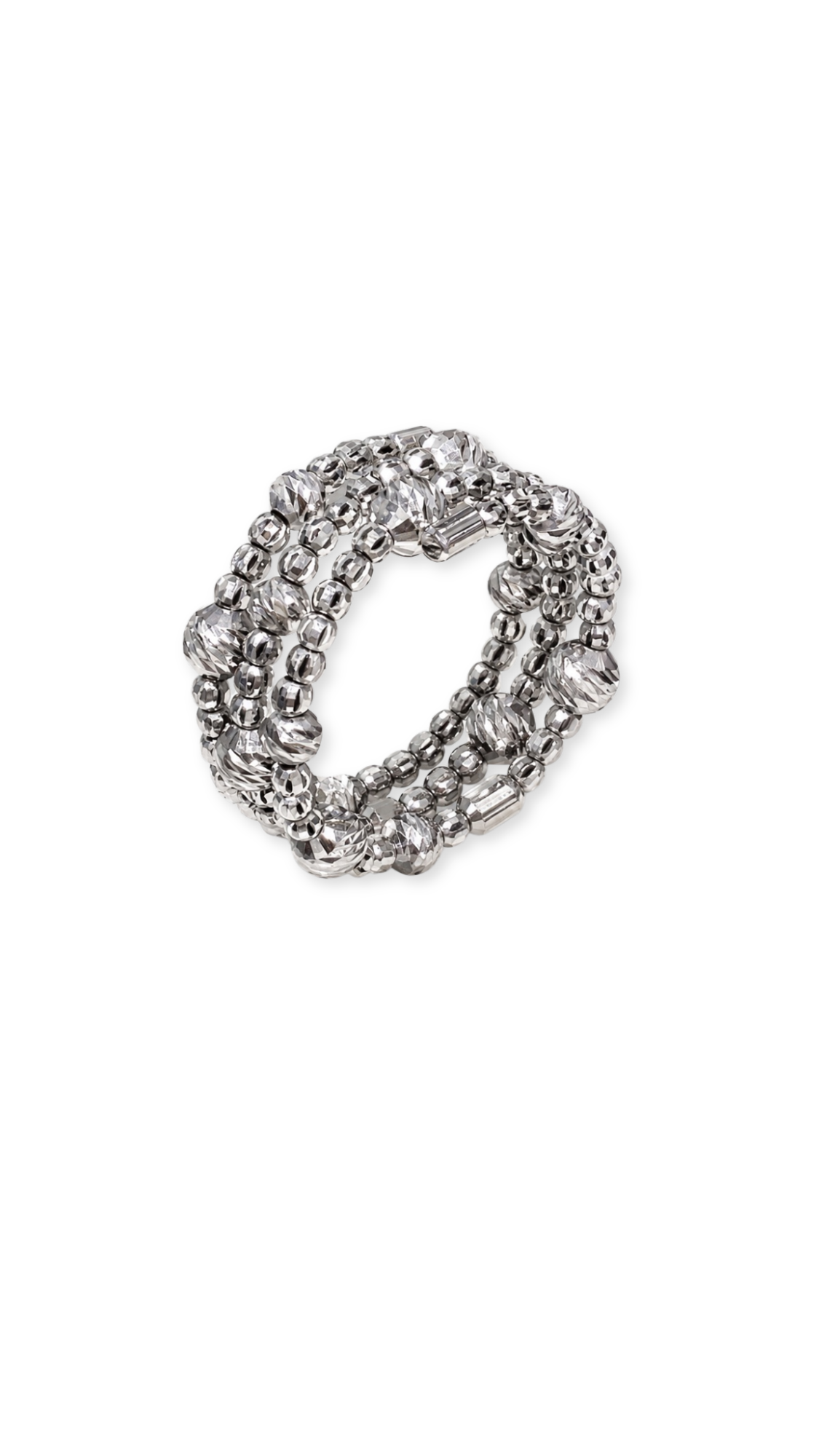 Bubble White Gold Diacut - Size 7