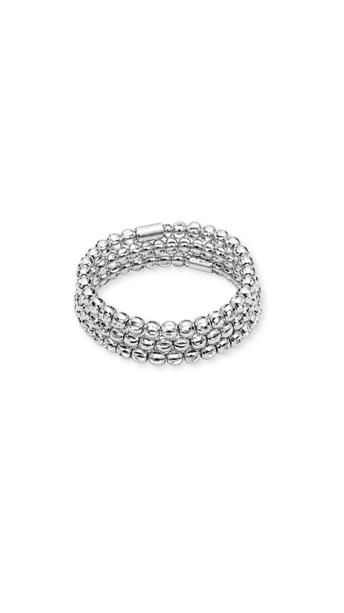 Bubble White Gold Diacut - Size 7.5