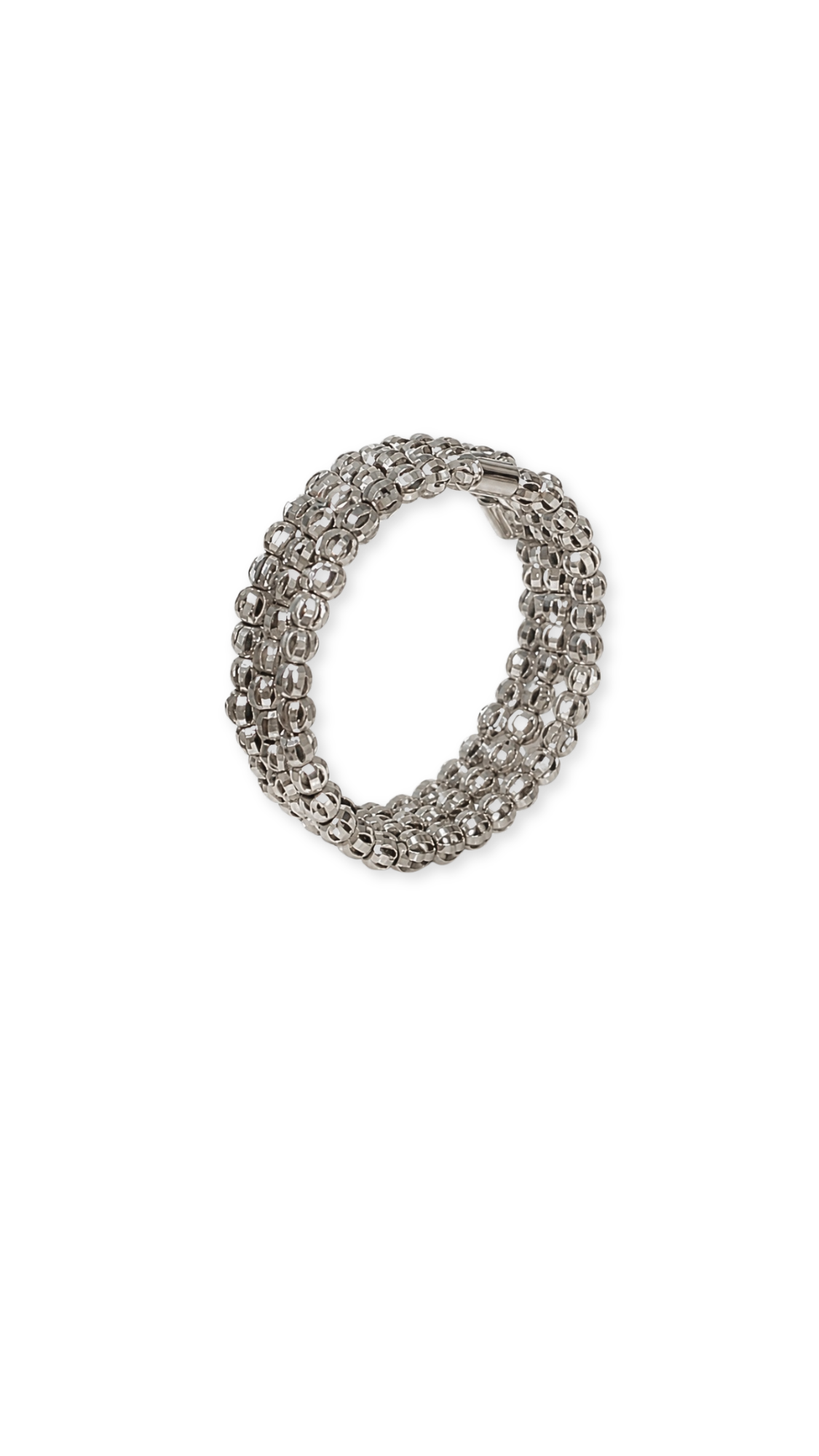 Bubble White Gold Diacut - Size 7.5