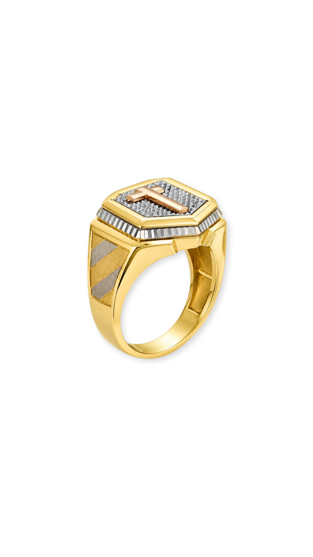 Cross Ring Tricolor - Size 9.5