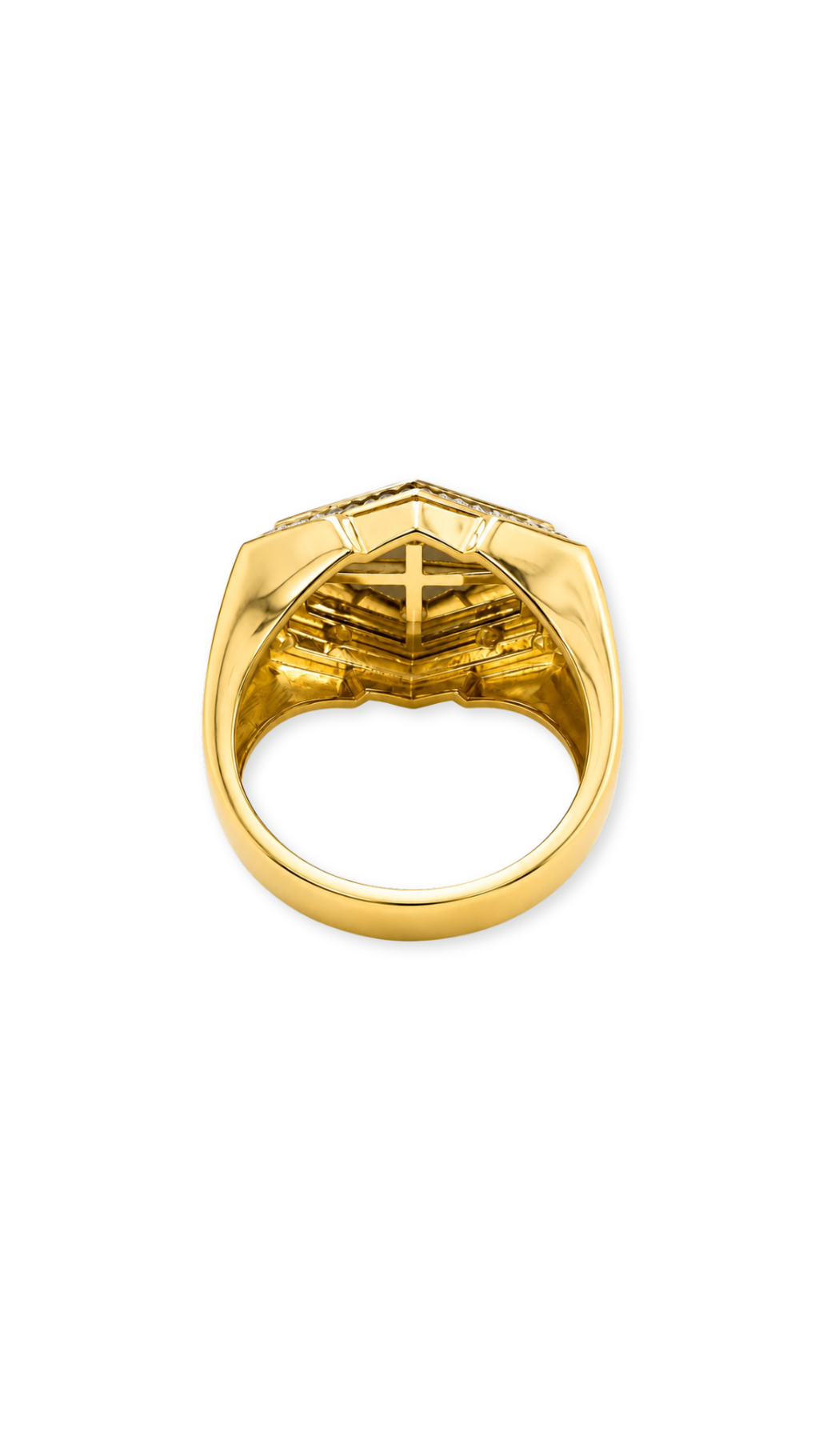Cross Ring Tricolor - Size 9.5