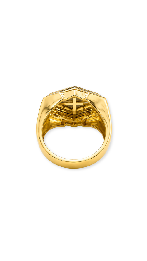 Cross Ring Tricolor - Size 9.5