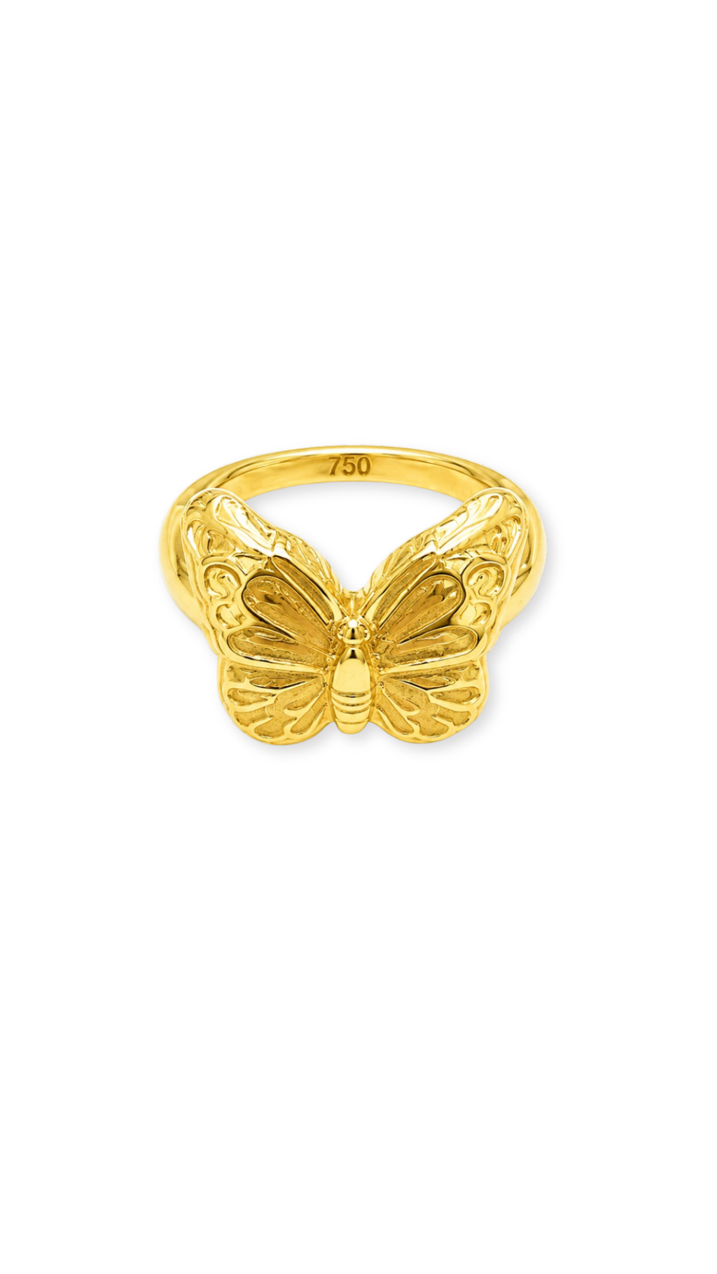 Butterfly Electroform Ring - Size 6.5