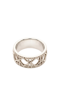Mesh Ring White Gold- Size 5.5