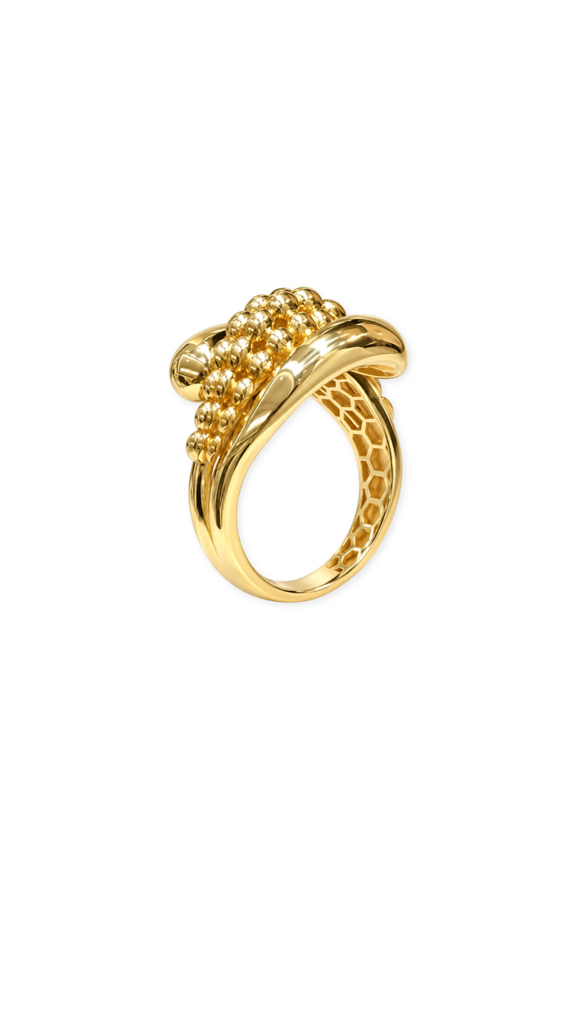 Teardrop Bubble Ring - Size 7