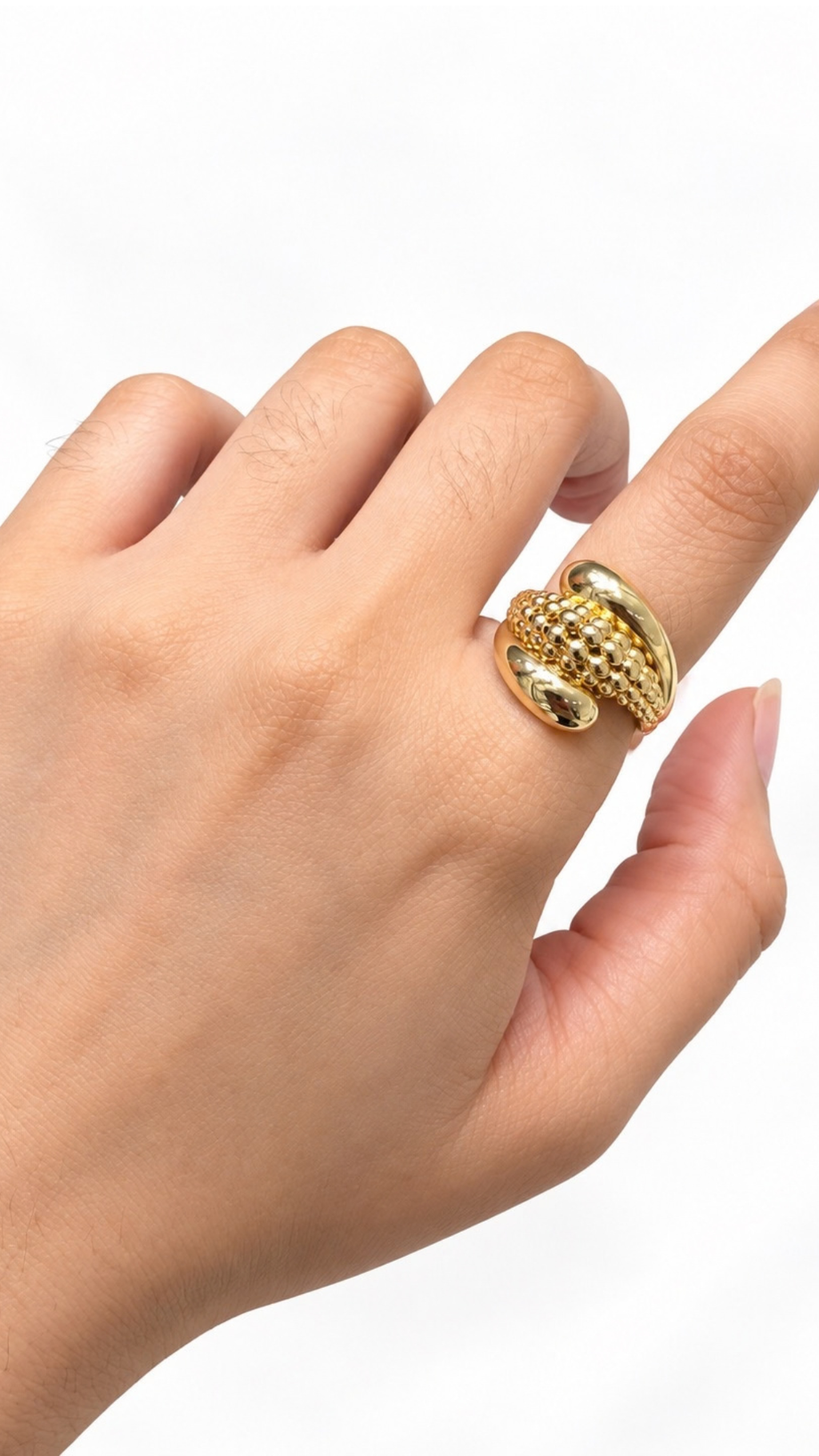 Teardrop Bubble Ring - Size 7