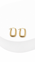 Radiant Edge Matte Hoop Earrings