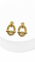 Regal Link Diacut Stud Earrings