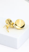 Vintage Scallop Disc Earrings
