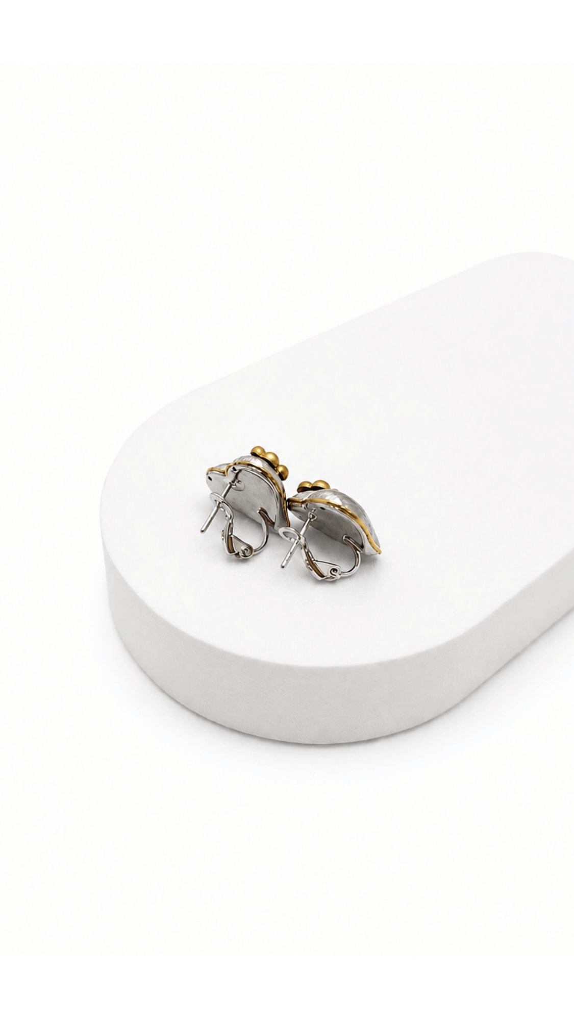 Pop Heart Chic Earrings And Necklace With Pendant Set White Gold