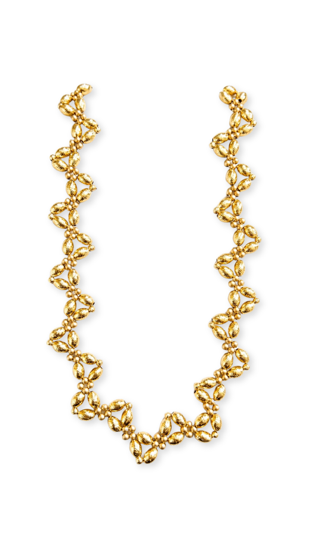 Olive Beads Zigzag Set Diacut -  Necklace & Bracelet