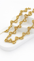 Olive Beads Zigzag Set Diacut -  Necklace & Bracelet