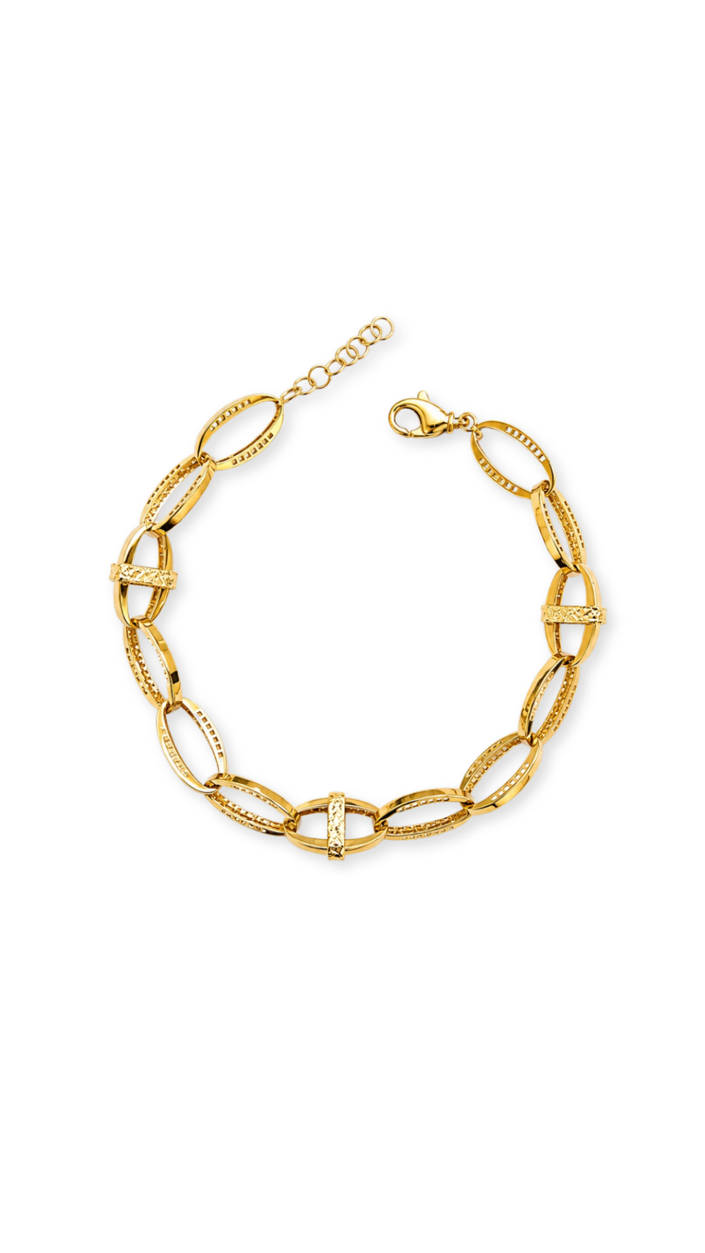 Marquise Link Diacut Set- Neclace and Bracelet