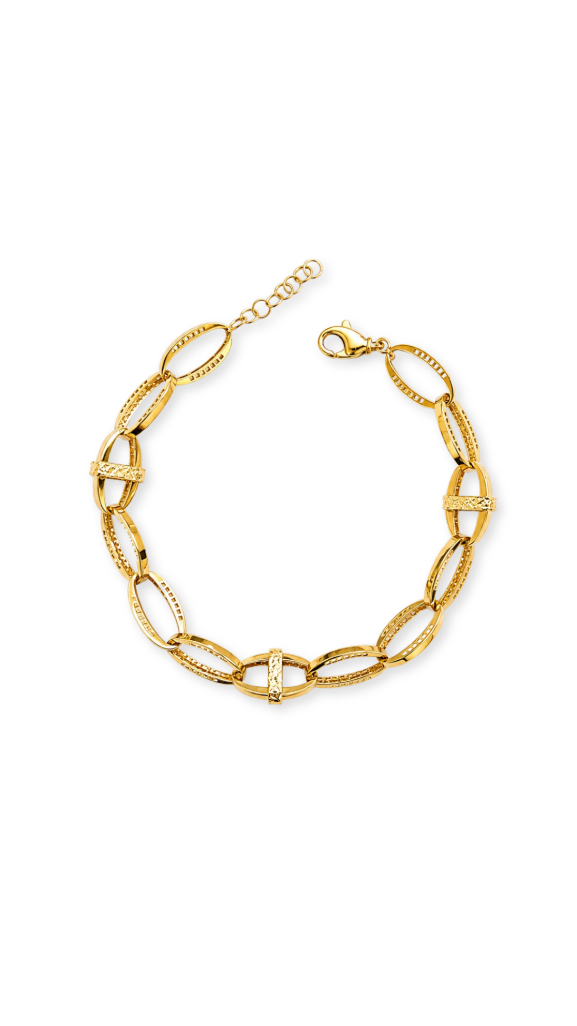Marquise Link Diacut Set- Neclace and Bracelet
