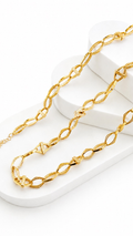 Marquise Link Diacut Set- Neclace and Bracelet