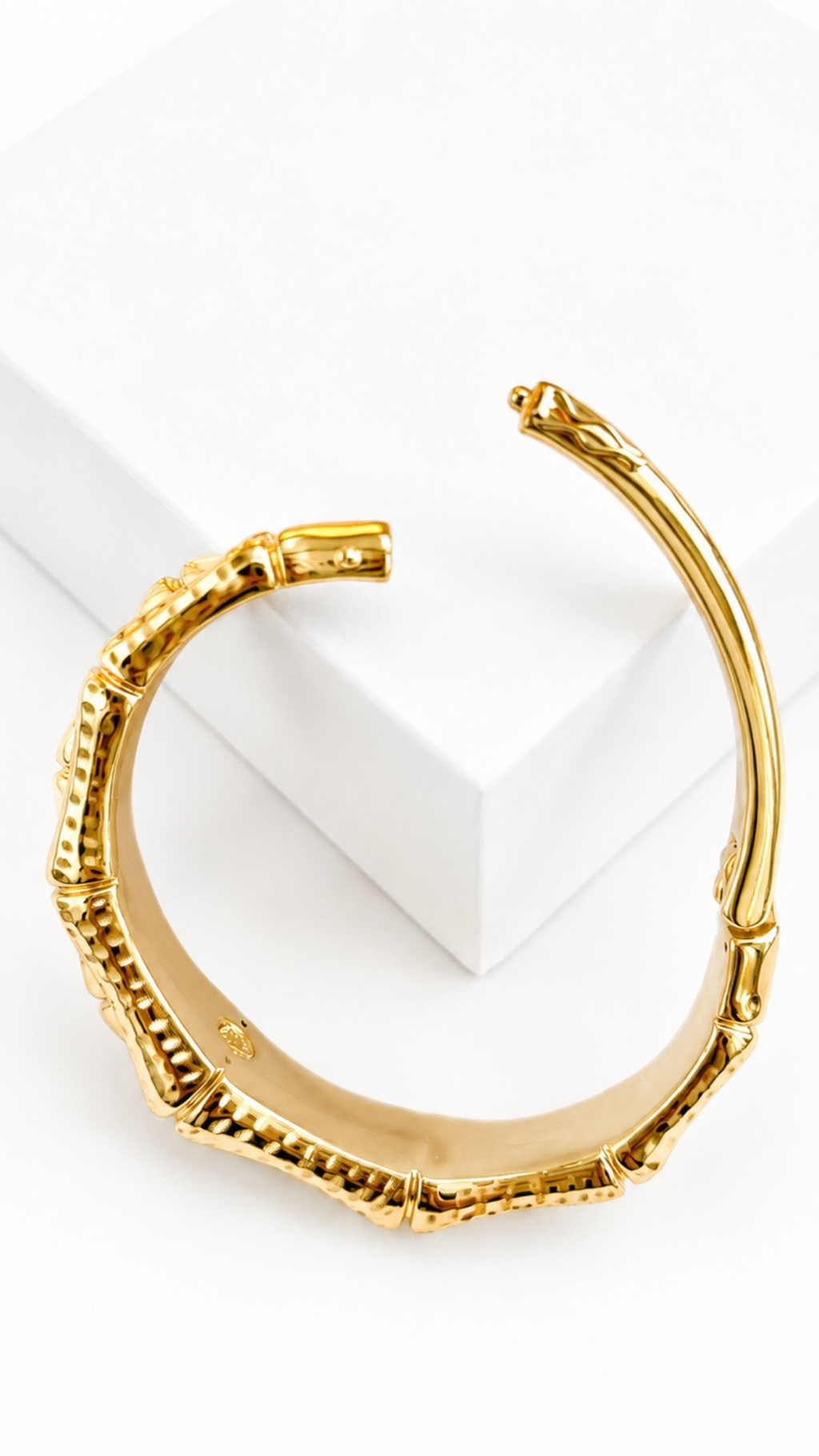 Bamboo Link Bangle & Ring Matte & Glossy
