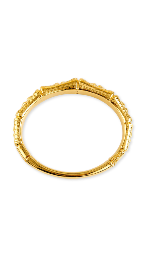 Bamboo Link Bangle & Ring Matte & Glossy