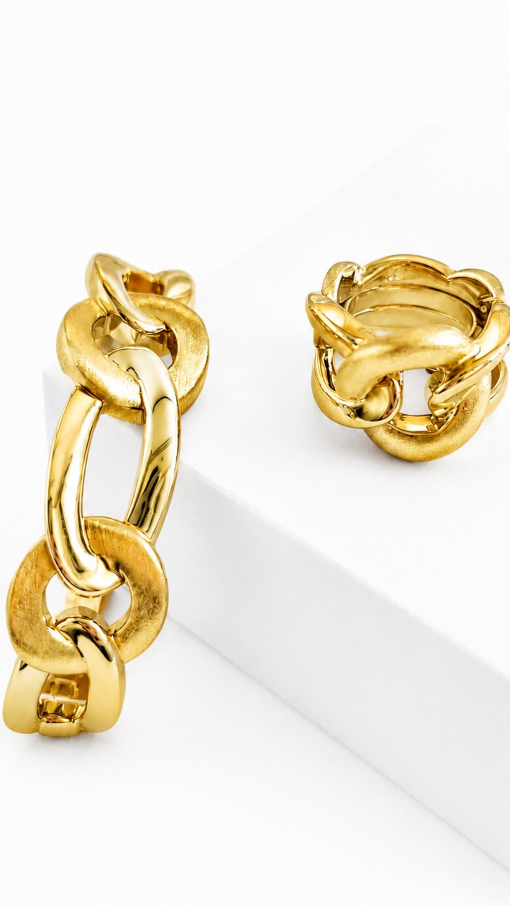 Cuban Bangle & Ring Matte & Glossy