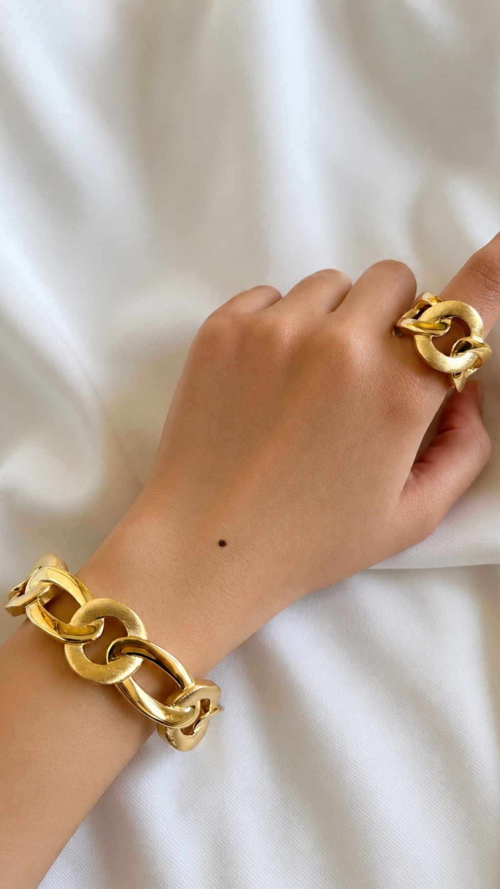 Cuban Bangle & Ring Matte & Glossy