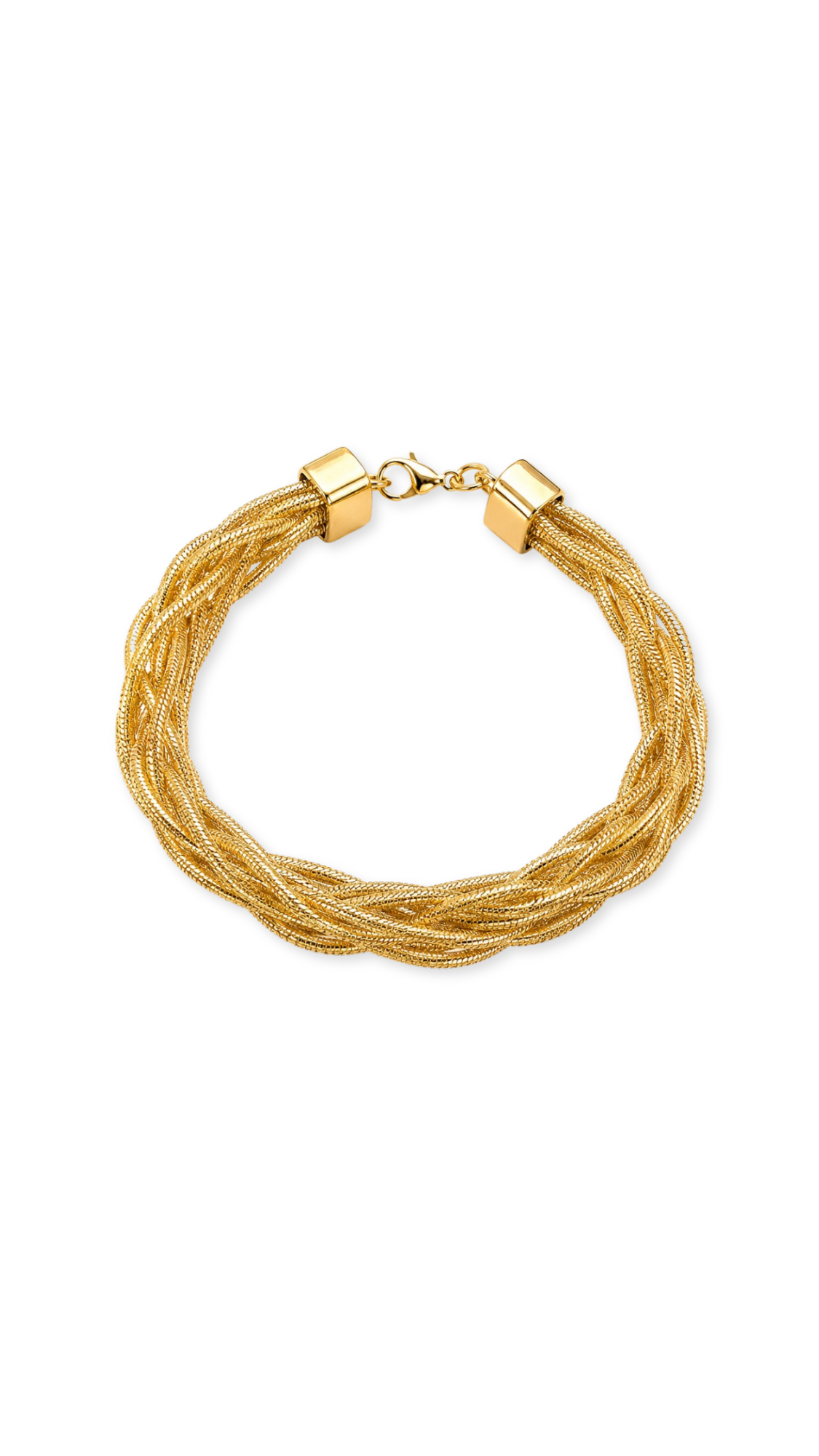 Braid Elastic Necklace, Ring & Earring Set