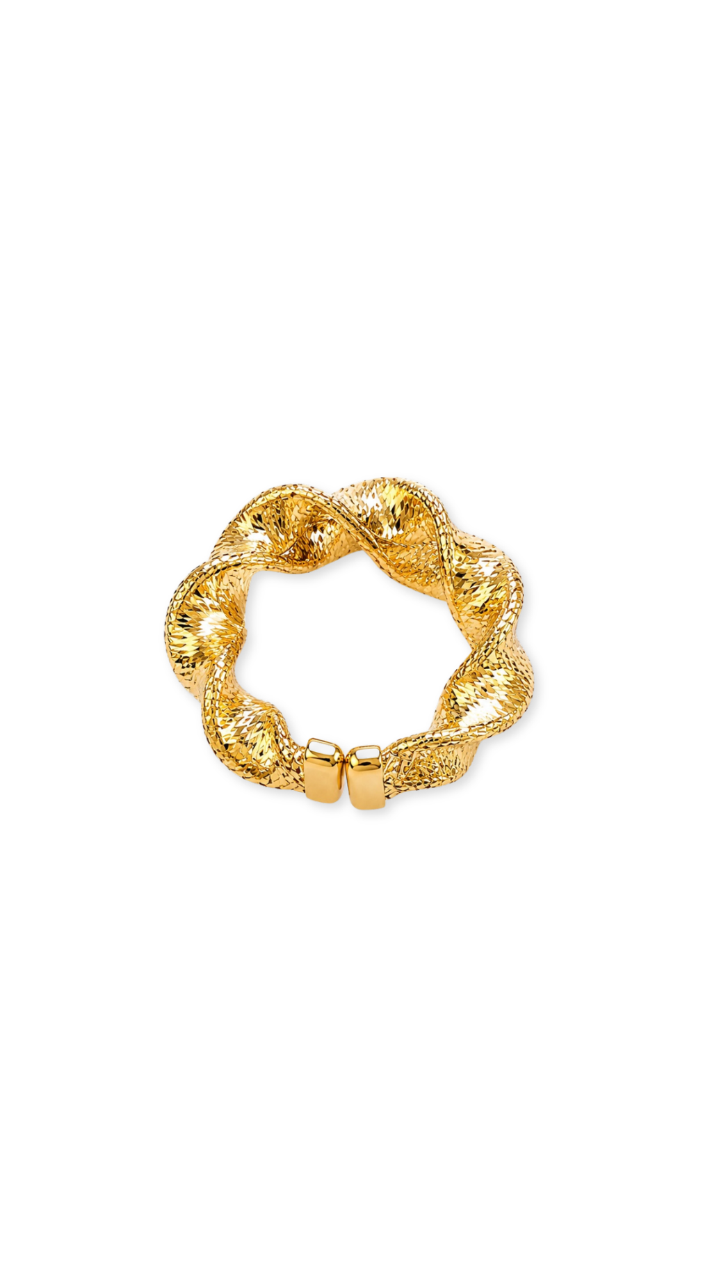 Braid Elastic Necklace, Ring & Earring Set