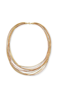 Elastic Necklace, Bracelet & Earrings Set Tricolor