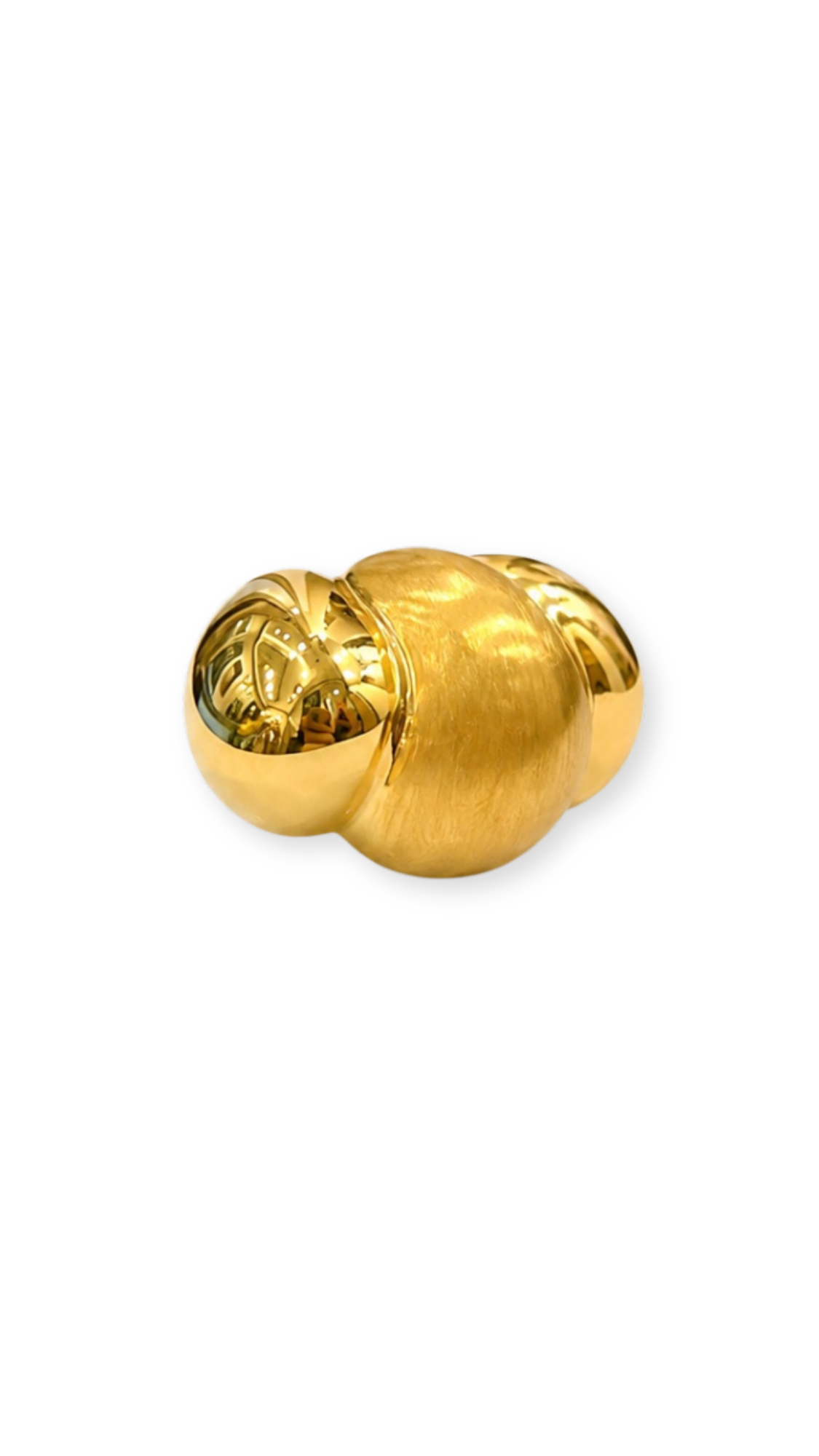 Solstice Orb Ring Matte & Glossy - Size 8