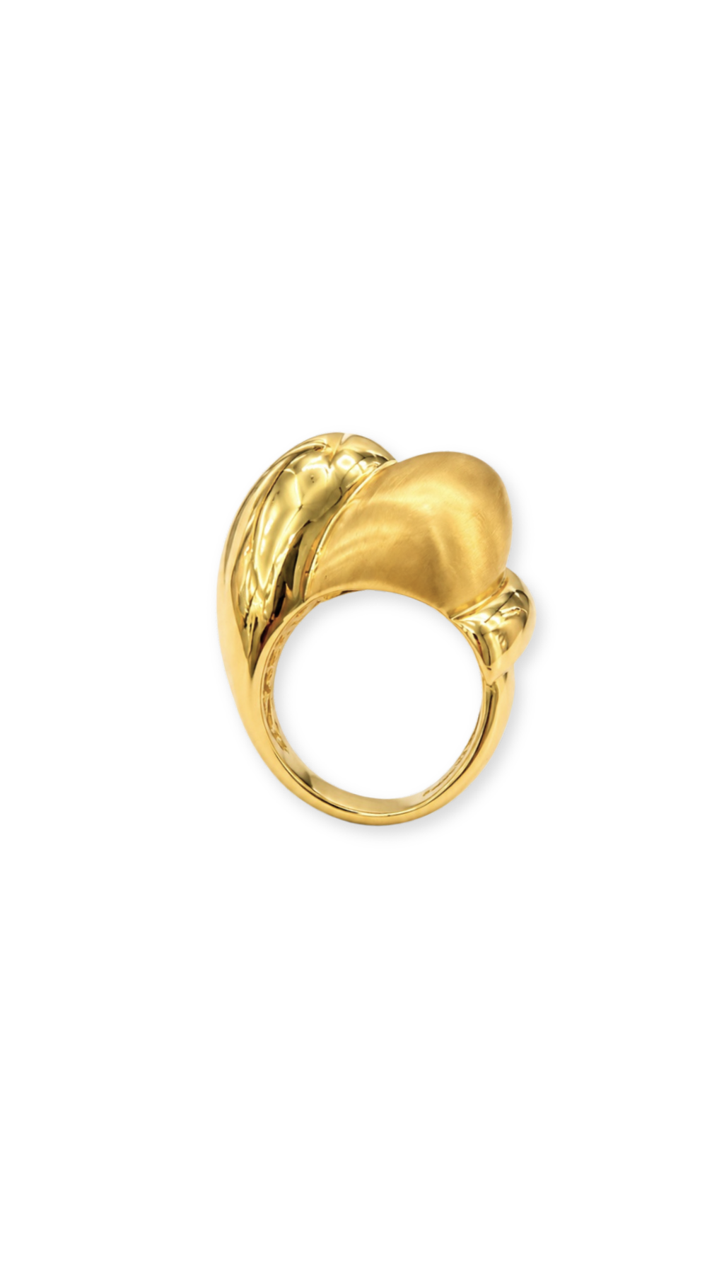 Solstice Orb Ring Matte & Glossy - Size 8