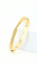 Love Bangle Embossed Two-Tone