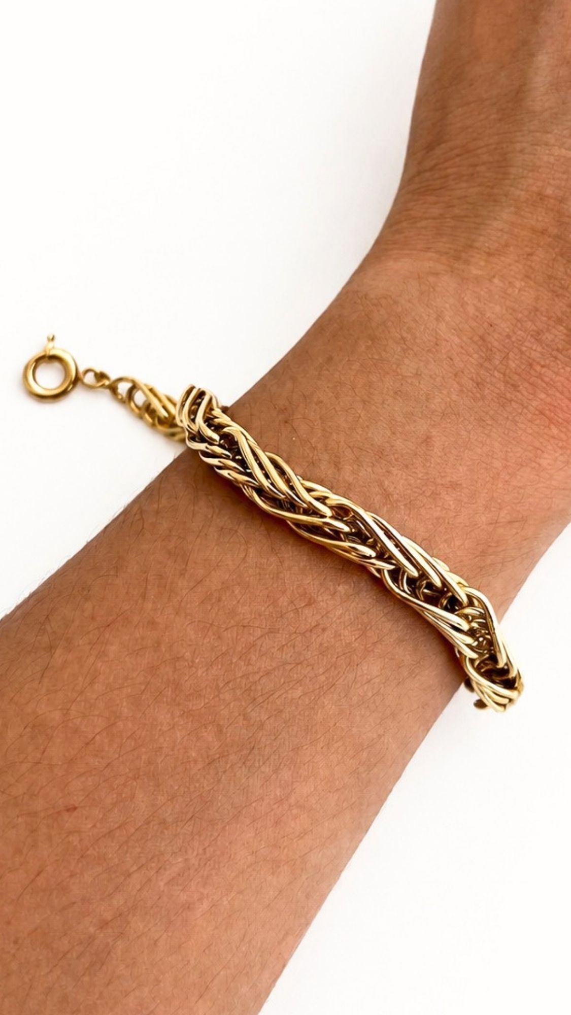 Braided Gold Twines Bracelet