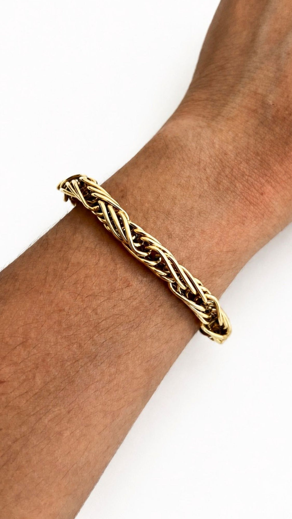 Braided Gold Twines Bracelet