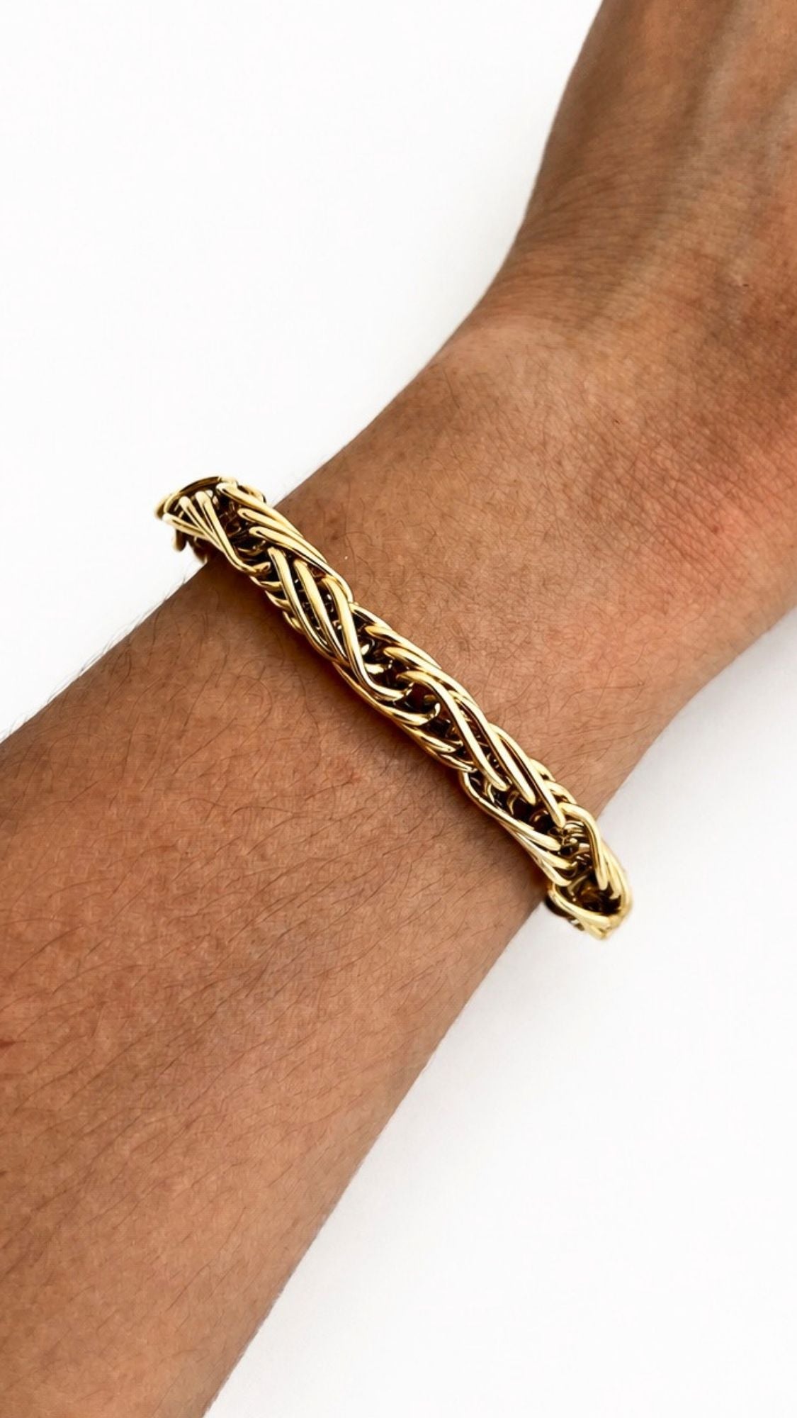 Braided Gold Twines Bracelet