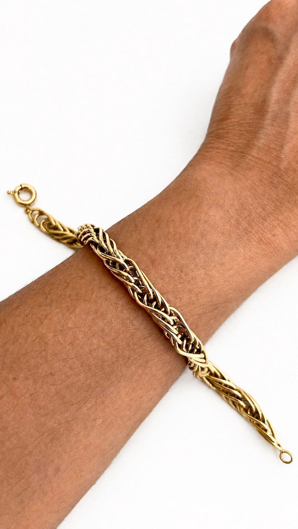 Braided Gold Twines Bracelet