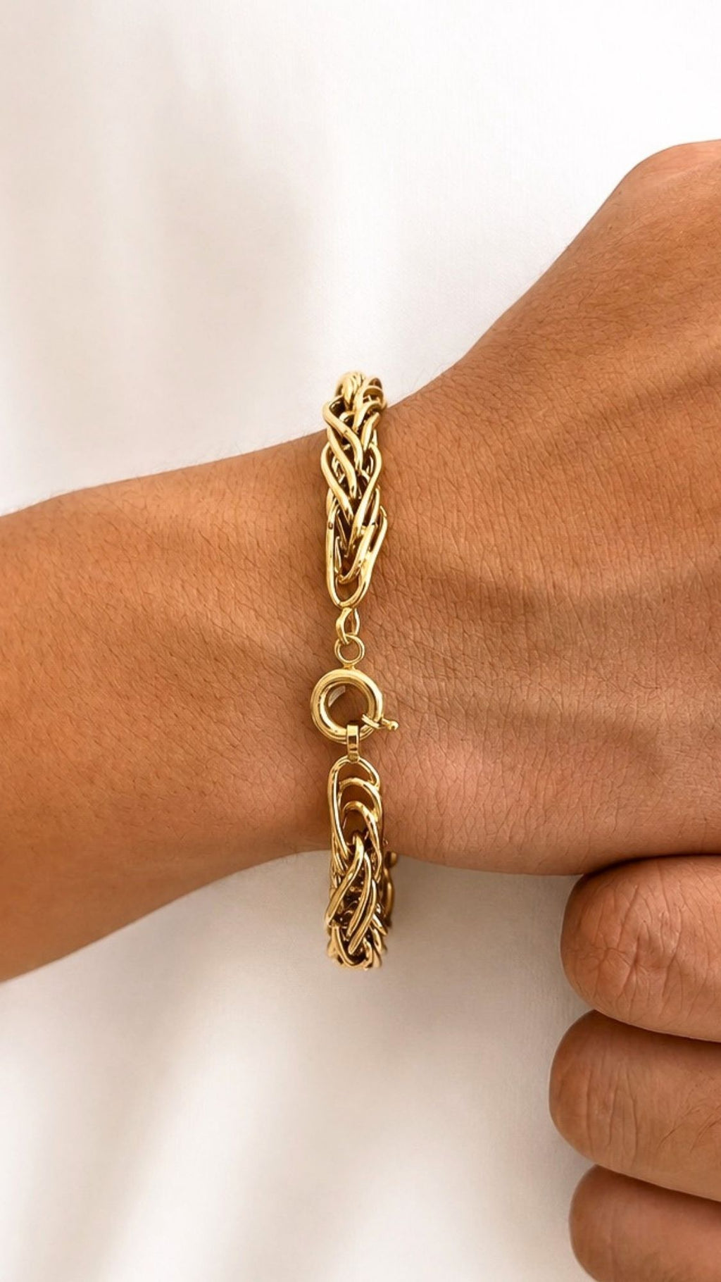 Braided Gold Twines Bracelet
