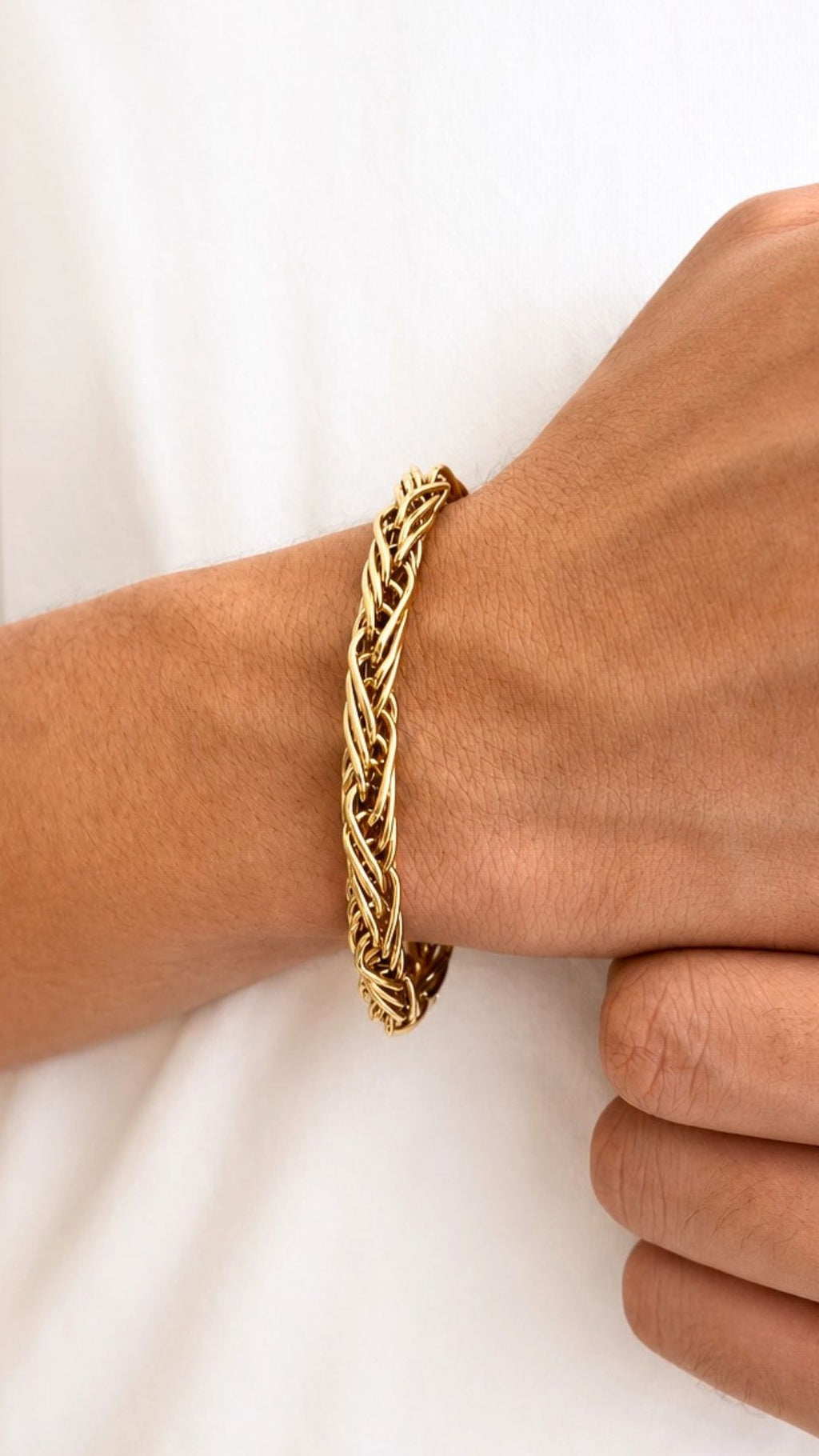 Braided Gold Twines Bracelet