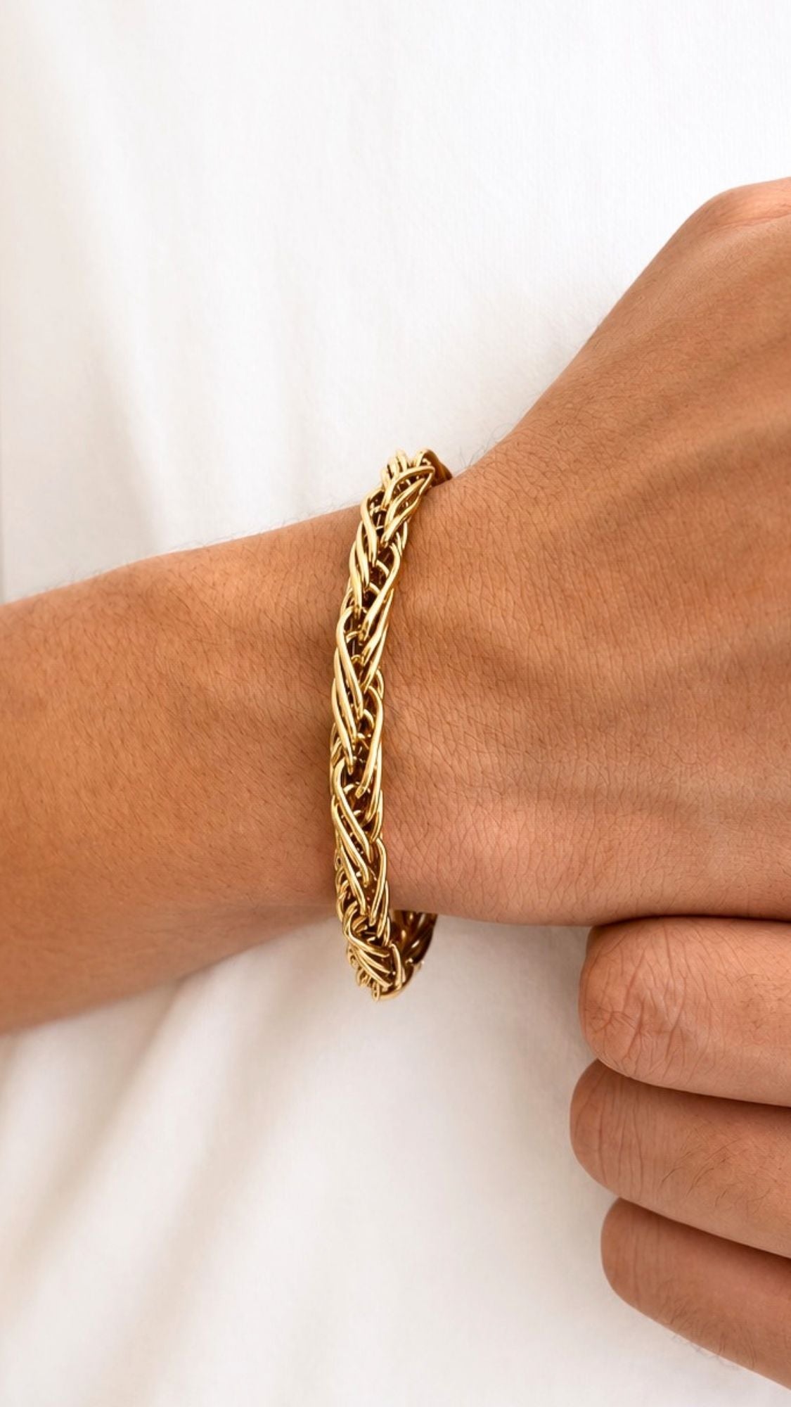 Braided Gold Twines Bracelet