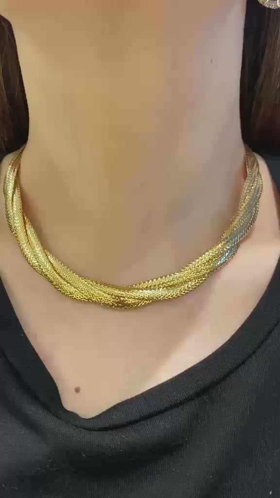 Elastic Diacut Necklace - Size 16 to Size 18